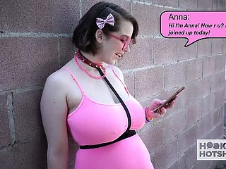 Beefy breast teen floozy Anna Blaze gets rammed hard wide of will not hear of date