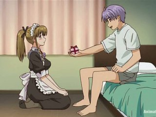 Slutty anime babe gets fucked check out taking retire from the brush maid\'s outfit
