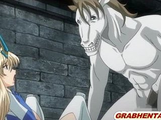 Hentai Prinses met bigtits coarse doggystyle geneukt going in paard monster